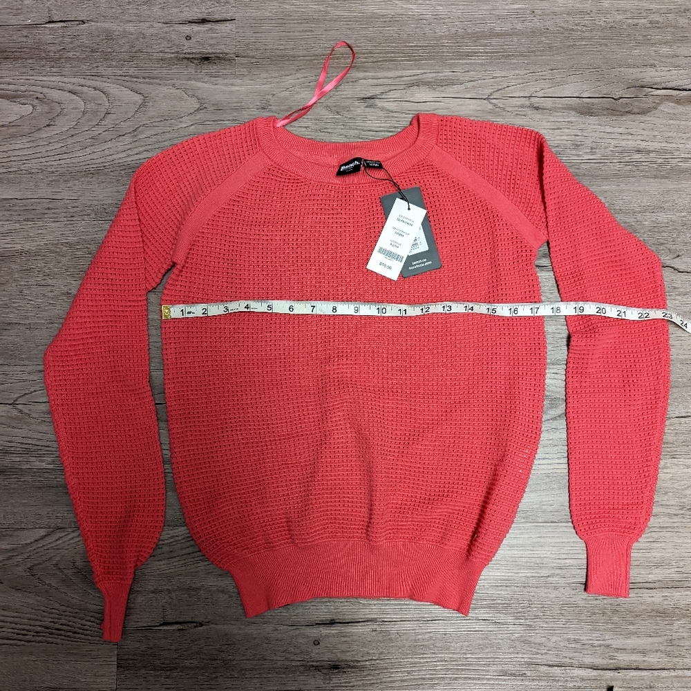 NWT, Bench coral knit sweater, xs, paid $80